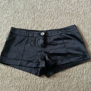 Black Silk Shorts